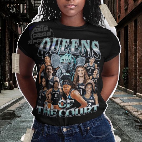 Discover New York Liberty WNBA T-Shirt Queens of the Court Basketball Tee