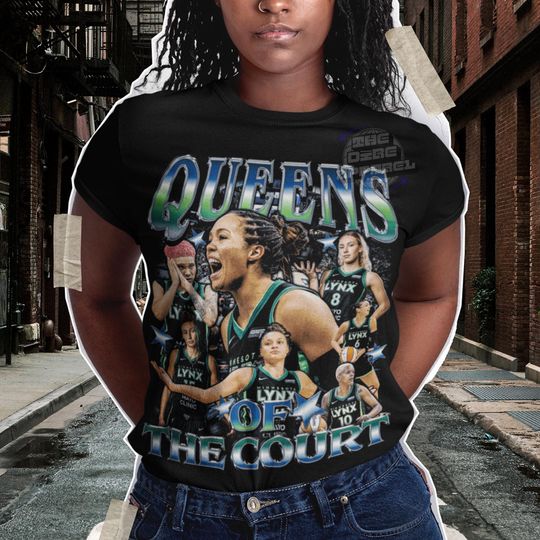 Minnesota Lynx T-Shirt, WNBA Women’s Basketball Shirt, Queens of the Court, WNBA Fans Gift, MVPhee