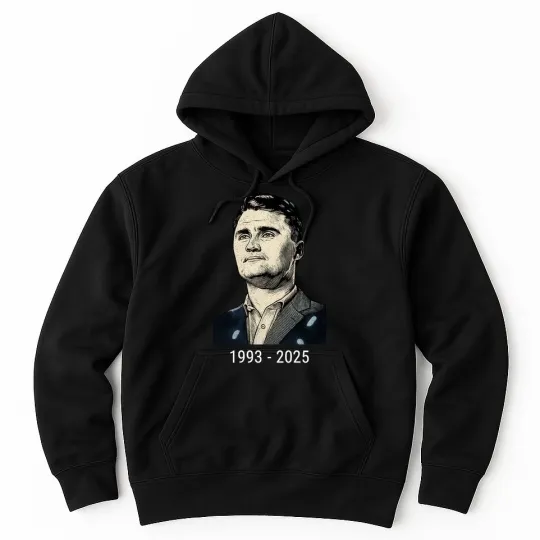 Discover Charlie Kirk Memorial 1993-2025 Rest In Peace RIP Hoodie