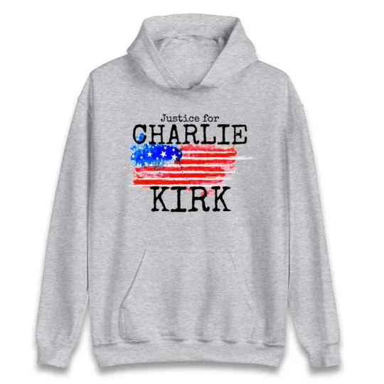 Discover Justice For Charlie Kirk T Shirt Charlie Kirk Memorable Unisex Hoodie and Jumper
