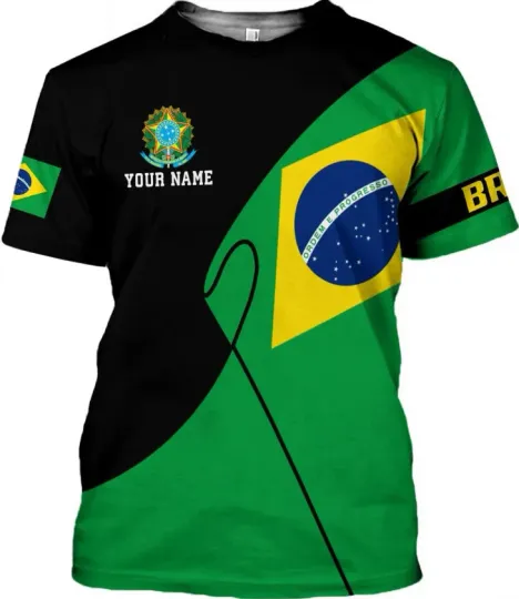Discover Personalized Brazil T-Shirt for Men and Women