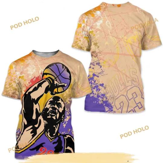 Basketball Sneaker 3D T-Shirt Match Vachetta Tan 7s Tee