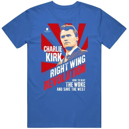 Discover Charlie Kirk Right Wing Revolution Parody T Shirt