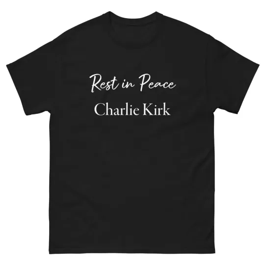 Discover Rest in Peace Charlie Kirk DTG printing Shirt, RIP Charlie Kirk classic tee