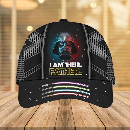 Discover Darth Vader I Am Father Cap, Personalized Father's Day Gift, Disney Star Wars Lightstick Hat, Funny Gift From Child For Daddy