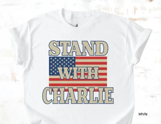 Discover Stand with Charlie Kirk Shirt Memorial TShirt