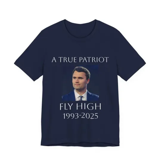 Discover T-Shirt Honoring the life of Charlie Kirk American Text Graphic Memorial