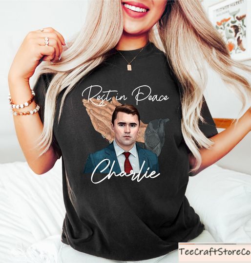 Discover Rest in Peace Charlie Kirk T Shirt, Pray For Charlie Kirk Shirt, Patriotic Charlie Kirk T-Shirt, Faith-Based Unisex Tee, Political Awareness