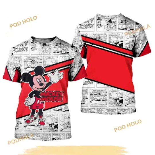 Discover Mickey Mouse 3D Comic T-Shirt
