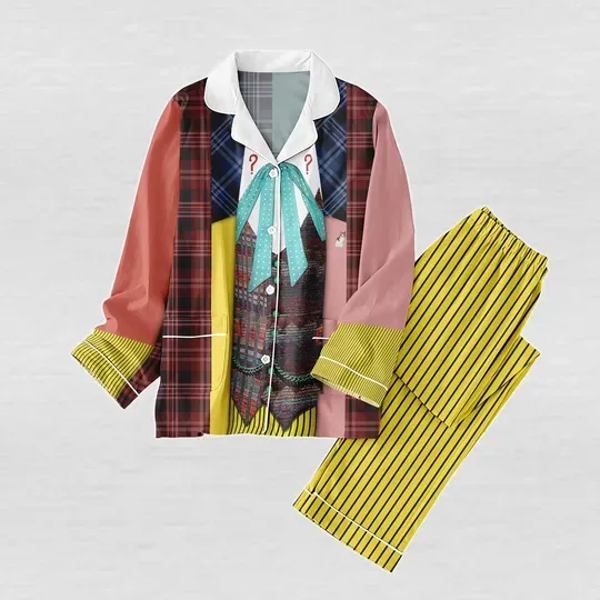 Sixth Doctor Cosplay Pajamas Set, Doctor Who Women Pajamas, Time Lord Halloween Sleepwear, Dr Who Holiday Pajamas