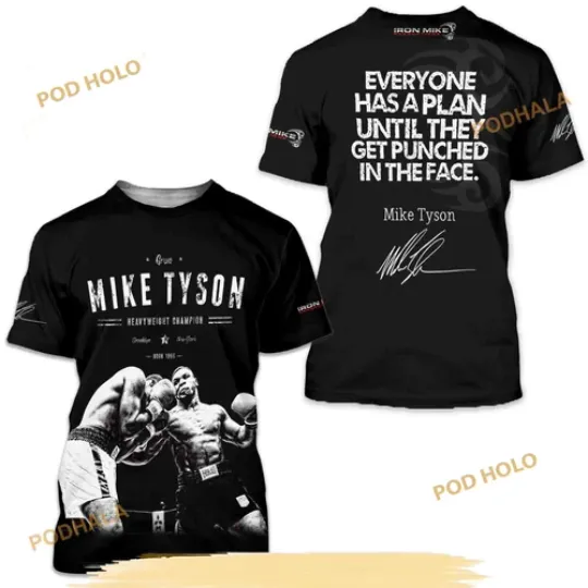 Mike Tyson 3D Graphic T-Shirt
