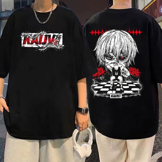 Japanese Anime Kaneki Ken Toky Ghoul Graphic T Shirt Male Casual Oversized T-shirt