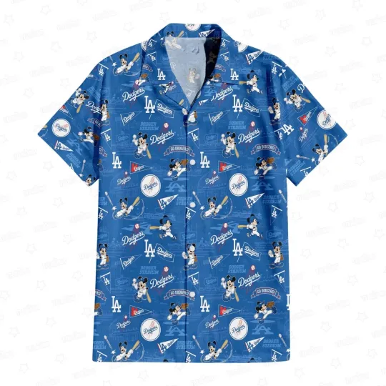 Discover Los Angeles Dogers X Mickey Hawaiian Shirt, Gift for Fan