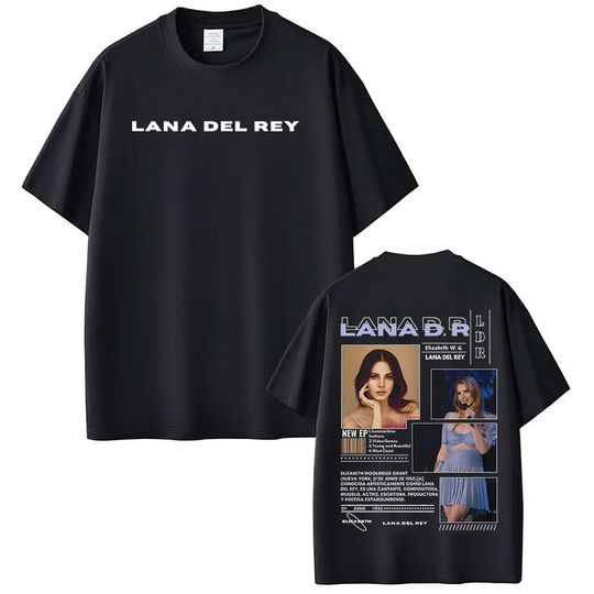 Singer Lana Del Rey Print T Shirt Men Women Fashion Hip Hop T-shirt