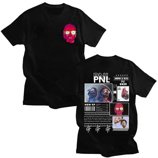 Discover Le Monde Chico T Shirt French Rapper PNL Album Graphic T-shirt Men Women Cotton Short Sleeve T-shirts Hip Hop Fashion Streetwear