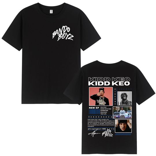 Discover Rapper Kidd Keo Bando Boyz Album Tour Merch T Shirt Men Women Fashion Hip Hop Short Sleeve T-shirts Cotton T-shirt Oversized