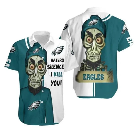 Discover Philadelphia Haters Silence I Kill You Summer Aloha Hawaiian Shirt