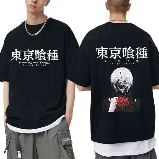 Japan Anime Toky Ghoul T Shirt Men Women Cool Kaneki Ken Graphic Manga Tee Shirt