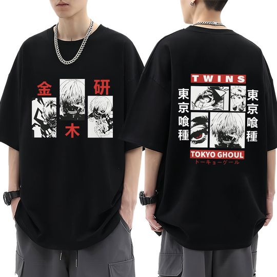 Japan Anime Toky Ghoul T-shirt Ken Kaneki Cool Manga Men's T Shirts