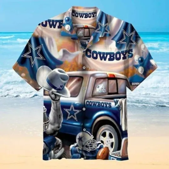 Discover Dallas Team Hawaiian Shirt Football Gift For Beach Lovers, Gift for Fan