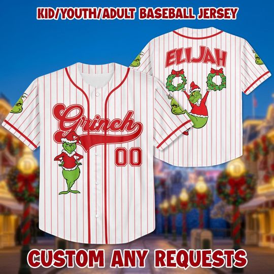 Discover Personalized funny character Christmas Jersey: Grin Birthday Shirt