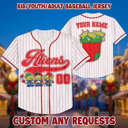 Discover Custom Aliens Christmas Jersey: Personalized Toy Story Birthday Shirt