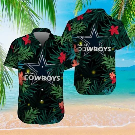 Dallas Tropical Night Hawaiian Shirt Summer Aloha, Gift for Fan