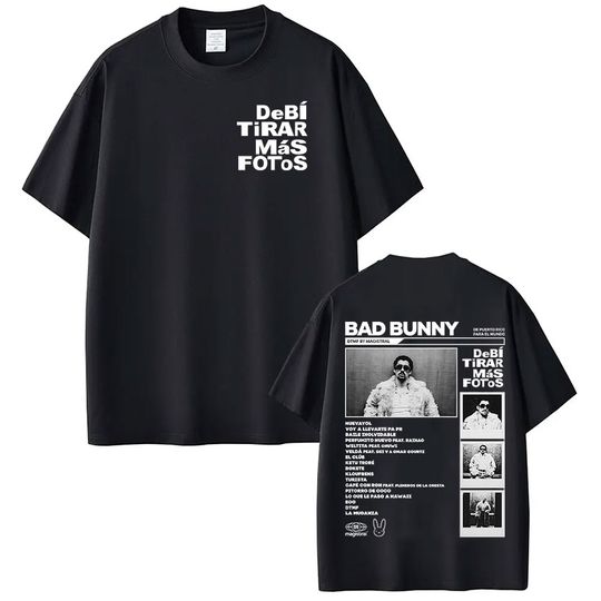 Discover Rapper Bad Bunny T-shirt DTMF DeBi TiRAR MaS FOToS T Shirts