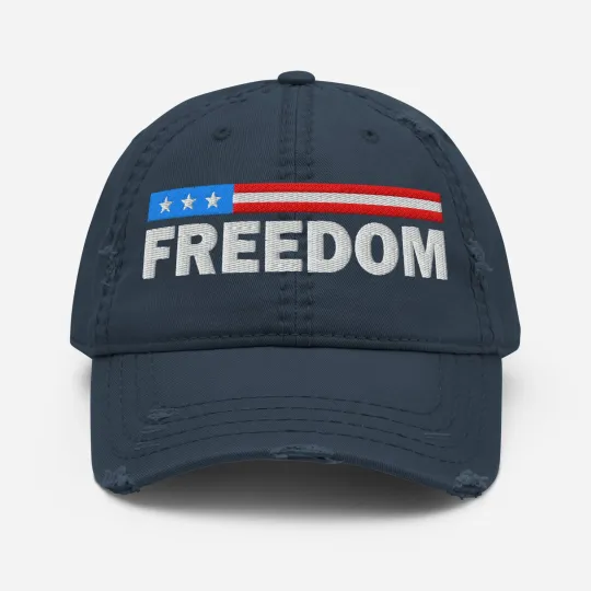 Charlie Kirk,Freedom USA,Maga Political Distressed Cap,Charlie Kirk USA Flag
