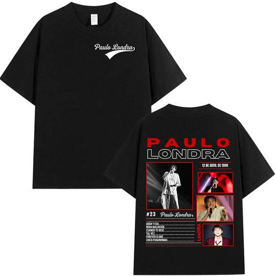 Discover Rapper Paulo Londra 2025 Album Tour T-shirts