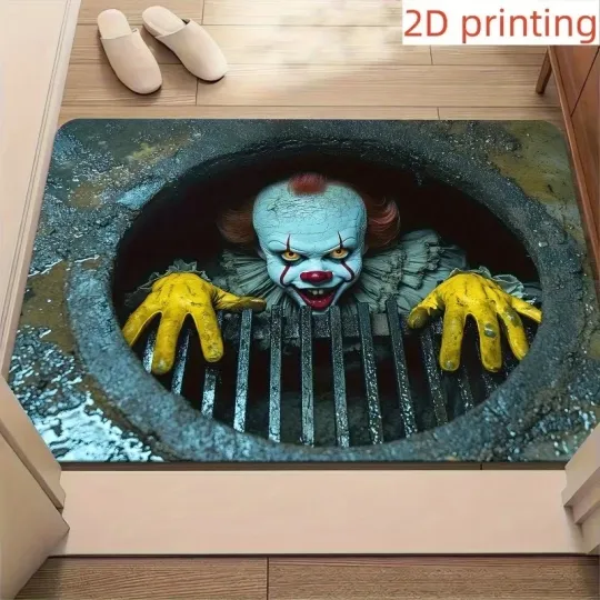 Discover Halloween Door Mat Pennywise Clown