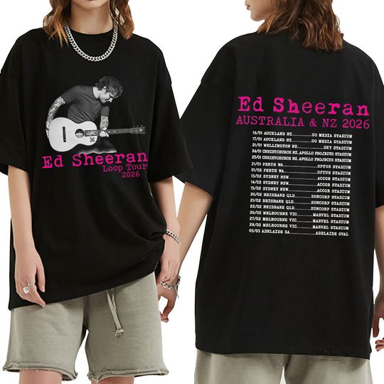 Discover Ed Shee Loop Tour Australia New Zealand 2026 Tour T-shirts