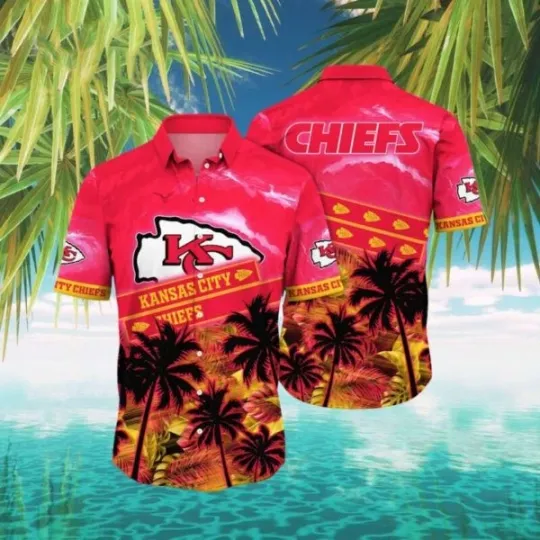 Kansas City football Island Vibes Hawaiian Shirt, Gift for Fan
