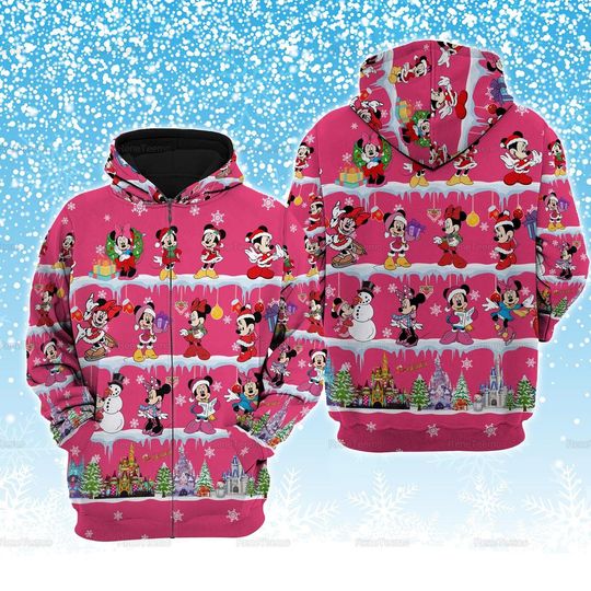 Minnie Disney Christmas Hoodie, Merry Christmas Minnie Mouse Shirt, Disney Christmas Sweat Shirt, Minnie Xmas Shirt, Christmas Hoodie