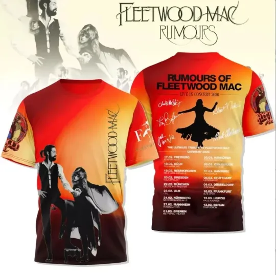 Discover Rumours Of Fleetwood Mac Live In Concert 2025 AOP 3D T-shirt