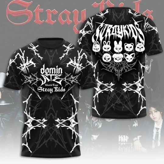 Stray Kids 2025 DominATE World Tour 3D T-Shirt