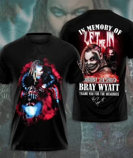 Bray Wyatt in memory of Bray Wyatt 3D SHIRT