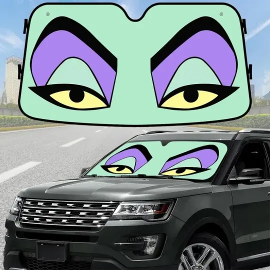 Discover Maleficent Car Sunshade, Disney Villains Windshield Shade, Villain Inspired Auto