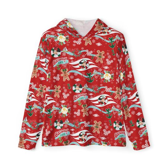 Discover Men's Sports Warmup Hoodie - DCL Very Merrytime Cruise with Mickey and Minnie Magical Cruise Merry Christmas Holiday