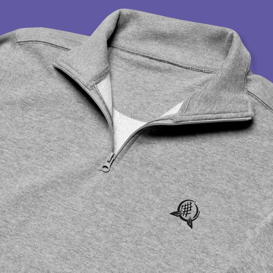 EPCOT Spaceship Earth Embroidered Quarter Zip Sweatshirt