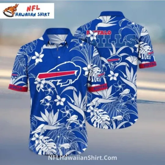 Discover Buffalo Bills Aloha Shirt With Tropical Hibiscus Desig Hawaiian Shirt Size S-5XL