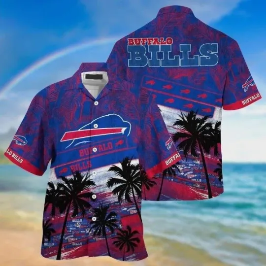 Discover Trending football Buffalo Bills Hawaiian Shirt Gift For Beach Trip Size S-5XL