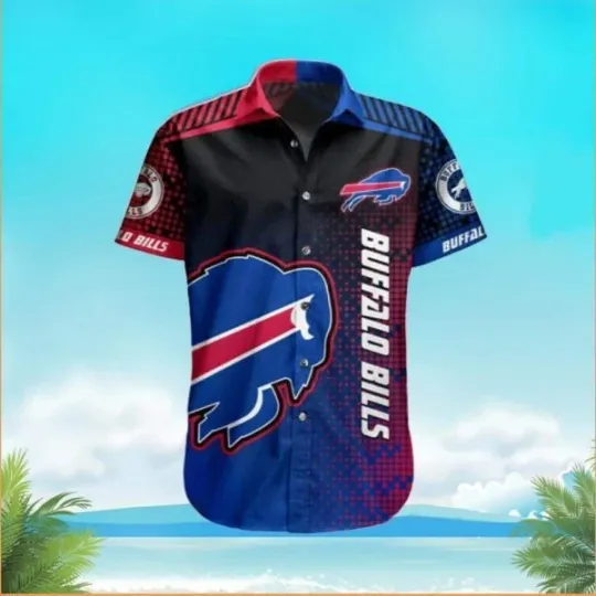 Discover Buffalo Bills Hawaiian Shirt Beach Gift For Football Coach Size S-5XL