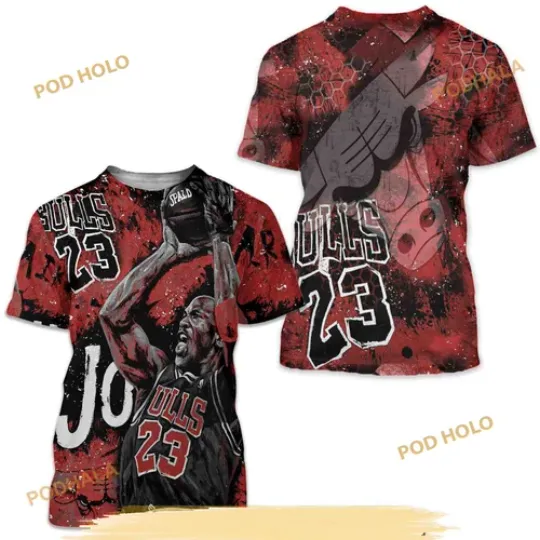 Discover J0rd@n 13 Retro R3d Flint 3D T Shirt - Design Number 23