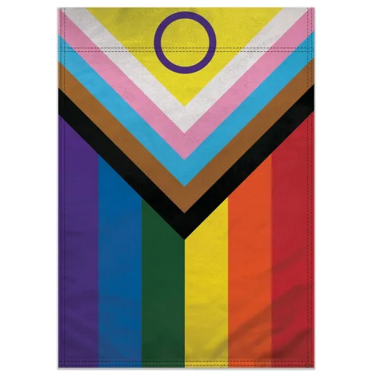 Discover Inclusive Pride 12x18in Pride Garden Flag LGBTQ Rainbow Outdoor Yard Home Decor