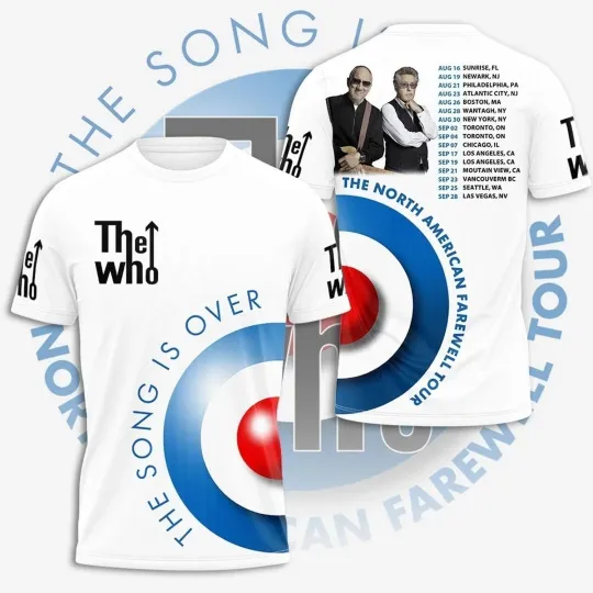 Discover Trend The Who The Song Is Over Tour 3D Shirt