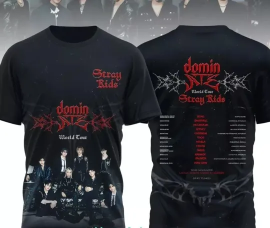 Discover Stray Kids Dominate ATE World Tour 2025 3D T-Shirt