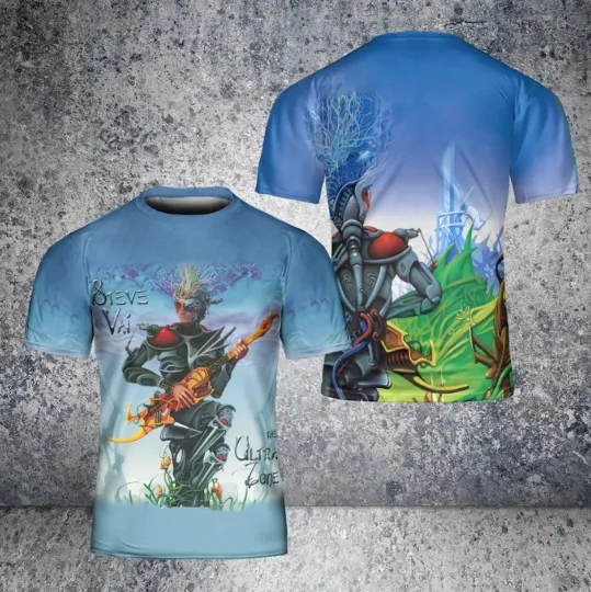 Discover Steve Vai The Ultra Zone Album Cover AOP 3D T-Shirt