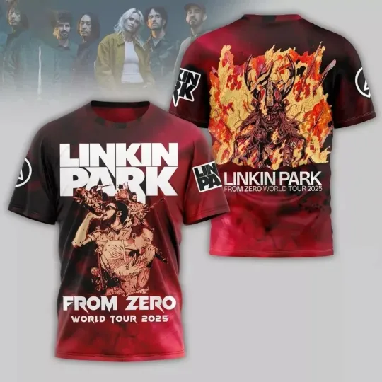Linkin Park From Zero World Tour 2025 3D T-Shirt