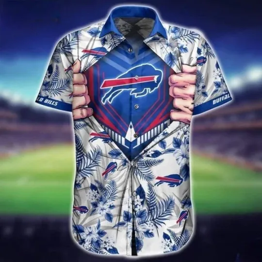Discover Buffalo Bills Hawaiian Shirt Summer Vacation Gift Size S-5XL